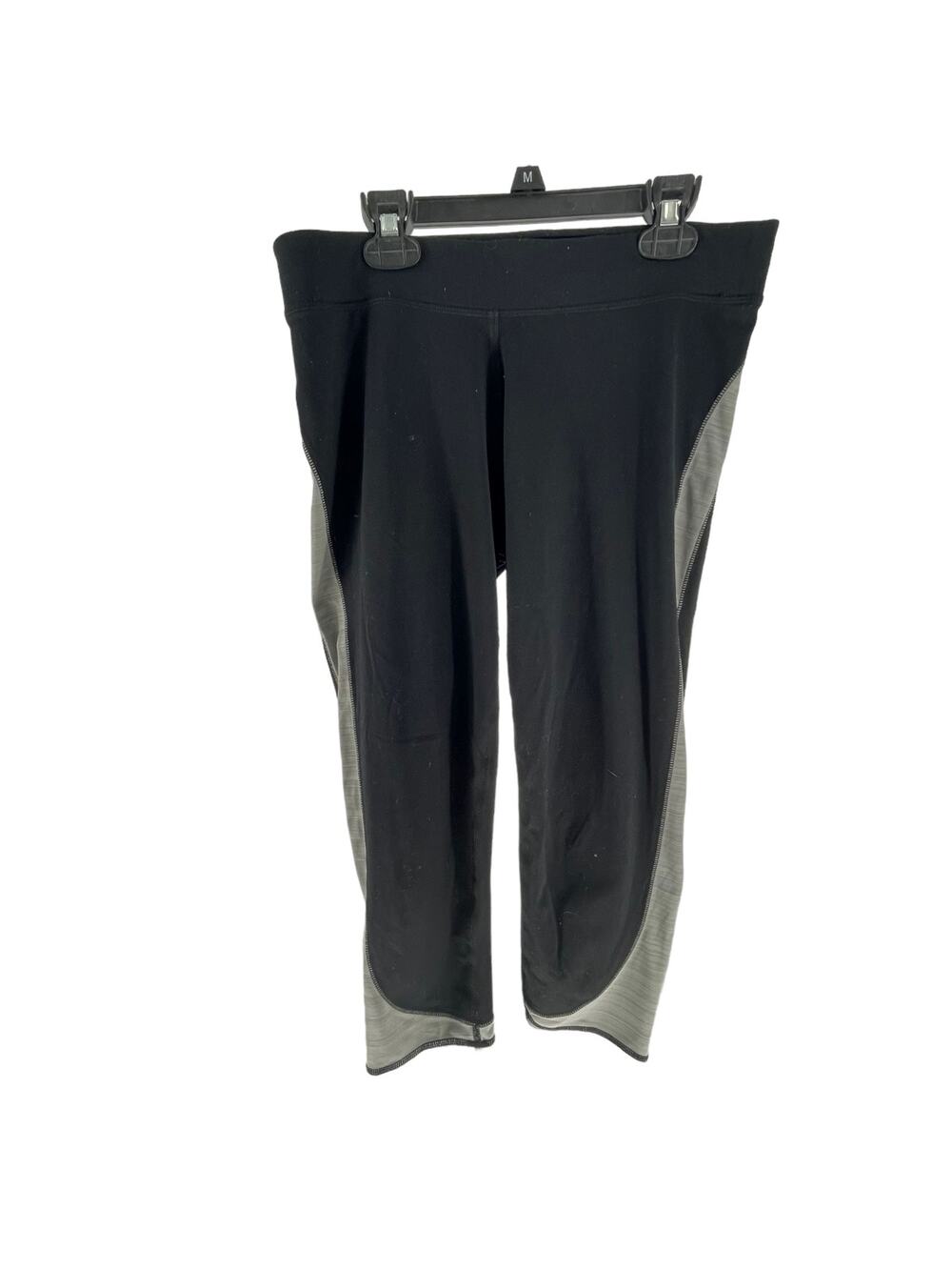 Hylete Black Gray Athletic Cropped Leggings Women's Size Medium